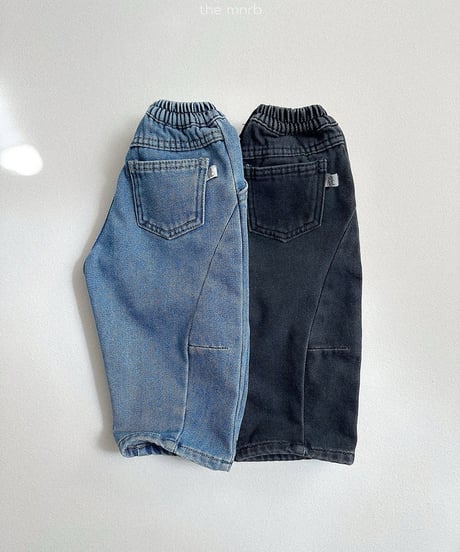 予約minirobe Dart denim pants