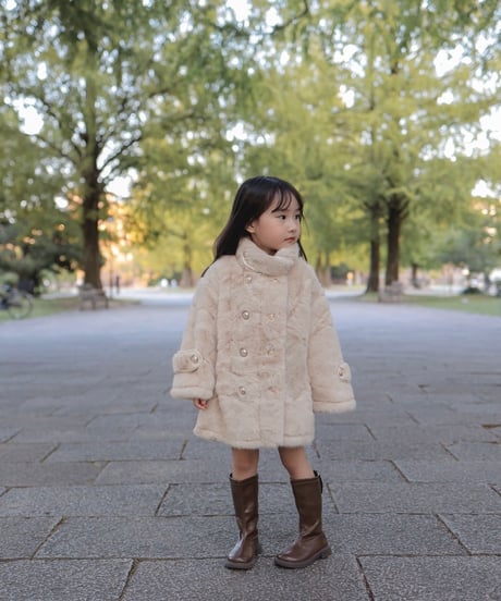 即納Luxe Fur Double Coat