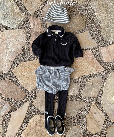 予約 bebeholic Tiny collar tee