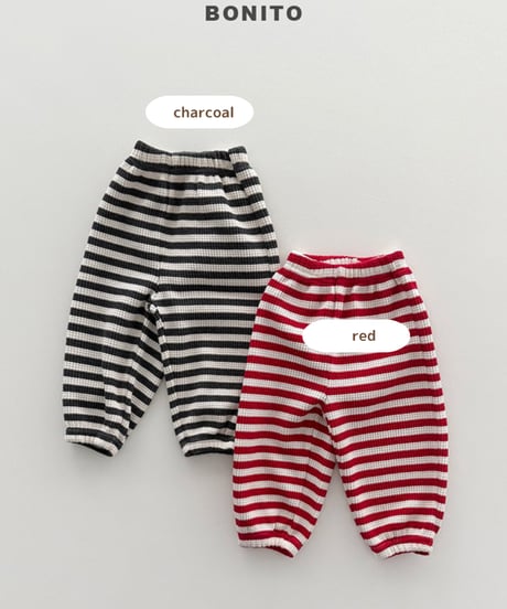 予約 bonito ST waffle jogger pants