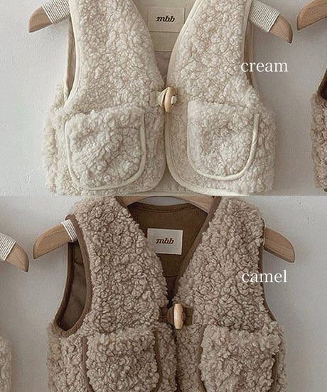 予約 monbebe Wool vest