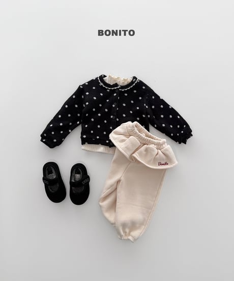 予約 bonito Frill Embroidered Jogger Pants