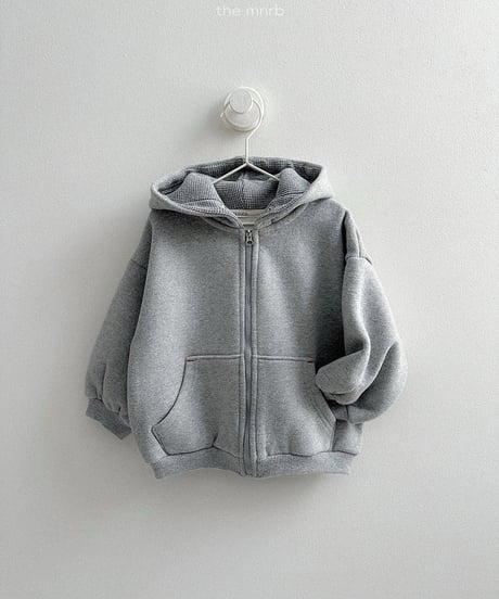 予約minirobe Barrel Hooded Zip-Up