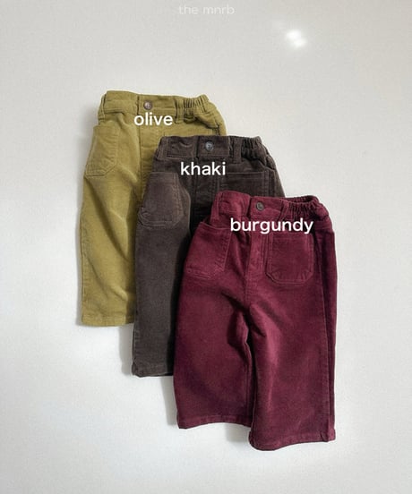 予約minirobe Kiko pocket pants