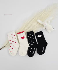 予約 bebe nine Nine Heart Nice Socks Set (4p)