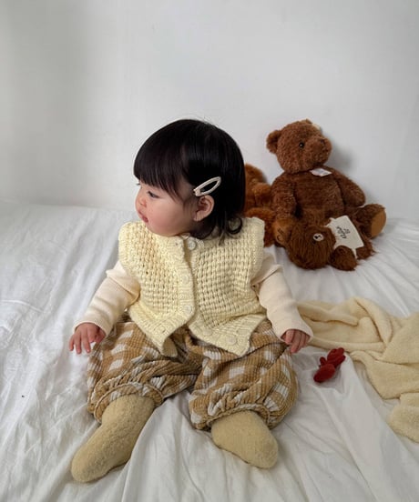 予約 ONU Dotom knit vest