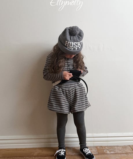 予約Elly Molly Latte stripe top