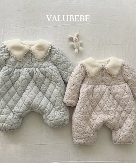 予約 valubebe Sherbet flower padded suit