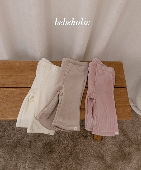 予約 bebeholic Basil golji boots cut pants
