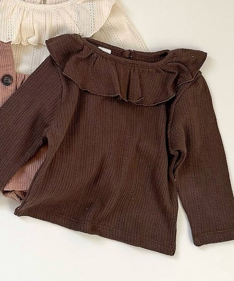 予約 mimi market Lovey collar Tee
