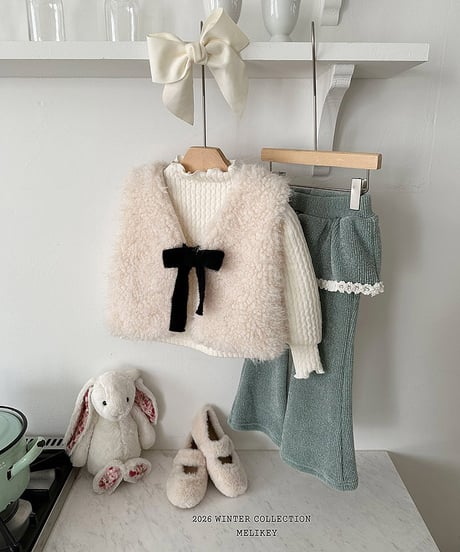 予約 melikey Cloud fur vest