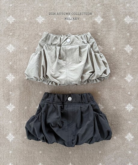 予約 melikey Shirring pumpkin skirt