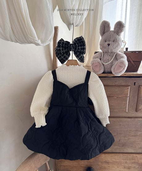 予約 melikey Quilted Bang Bang One Piece