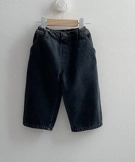 予約minirobe Dart denim pants