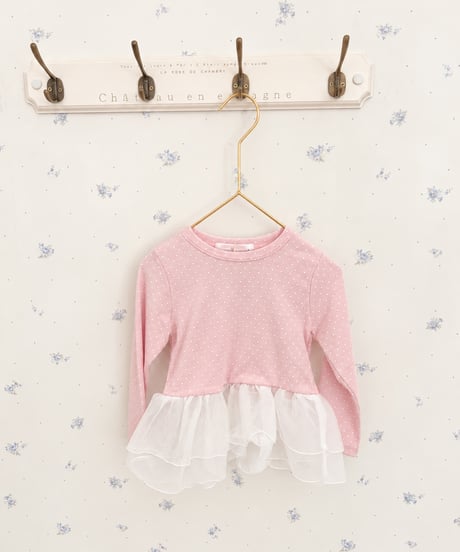 即納Tulle Frill Top