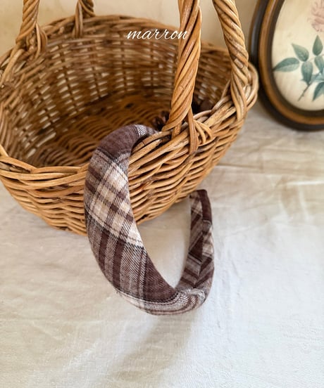 予約 marron Bean headband