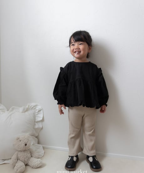 予約mimi market Shoulder Frill Blouse