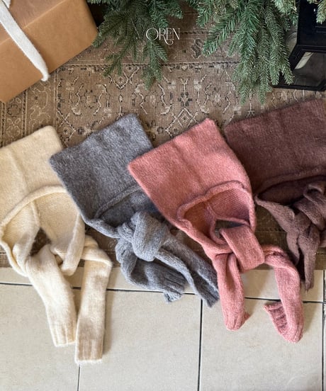 予約 OREN Cat Scarf Beanie