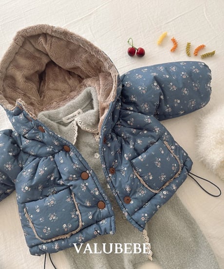 予約 valubebe Blanc Shirring Hooded Jumper