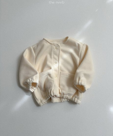 予約minirobe Poy worm cardigan