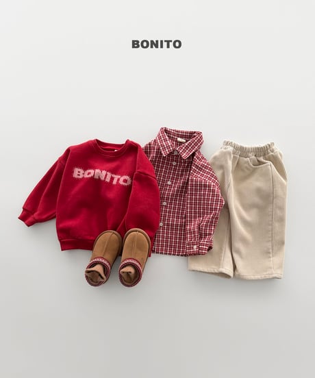 予約 bonito Pixel man to man