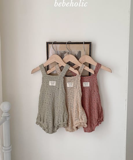 予約 bebeholic Honey knit suit
