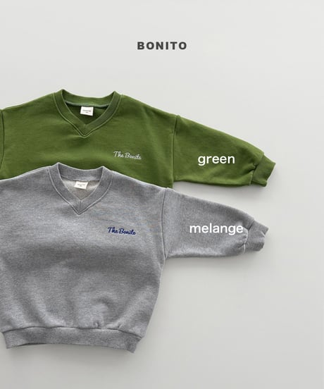 予約 bonito V-neck man to man