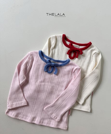 予約lala Petit Ribbon Tee
