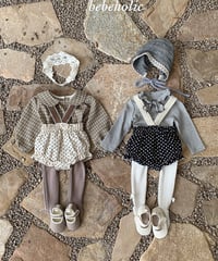 予約 bebeholic Leaf suspender bloomer