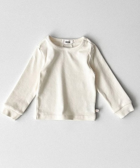 予約 ONU Ribbed Cuff Stretch Tee