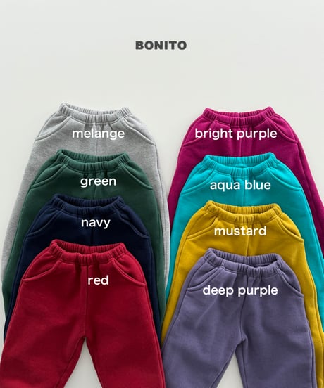 予約 bonito Fleece Jogger Pants
