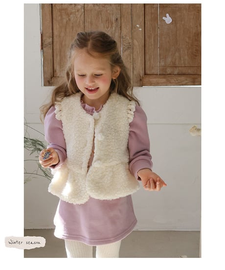 予約 FLO Pposong fur vest