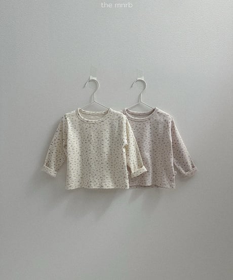 予約minirobe Cotton ilet long-sleeved tee
