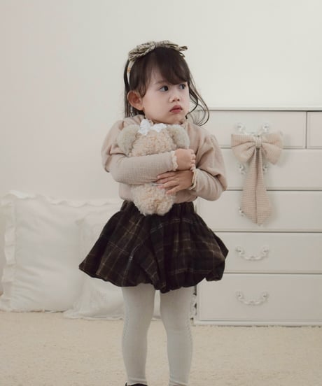 即納 Check Balloon Skirt