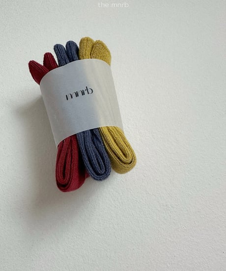 予約minirobe Cotton lip socks 3SET