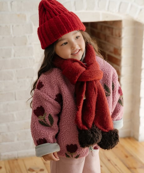 予約 OREN Merci Pom-Pom Scarf