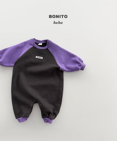 予約bonito Baby Color-Block Raglan Romper