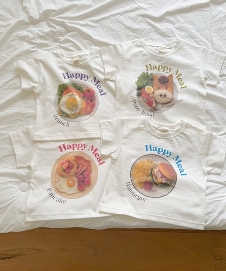 予約 ninibello Happy meal half-sleeved tee (ママとお揃い)