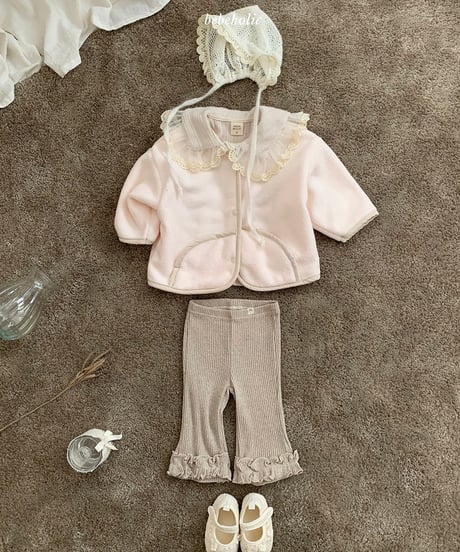 予約 bebeholic Lily boots cut pants