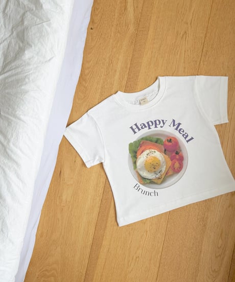 予約 ninibello Happy meal half-sleeved tee (ママとお揃い)