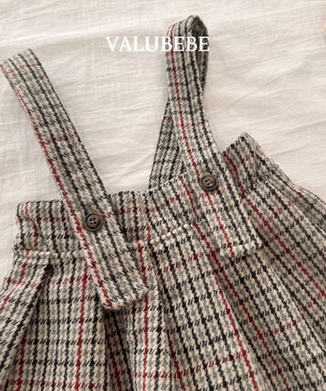 予約 valubebe  Marve check pleated skirt