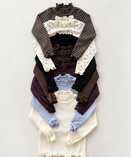 即納  Jelly Half-Neck T-shirt