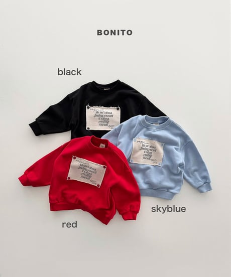 予約 bonito Remember button man to man