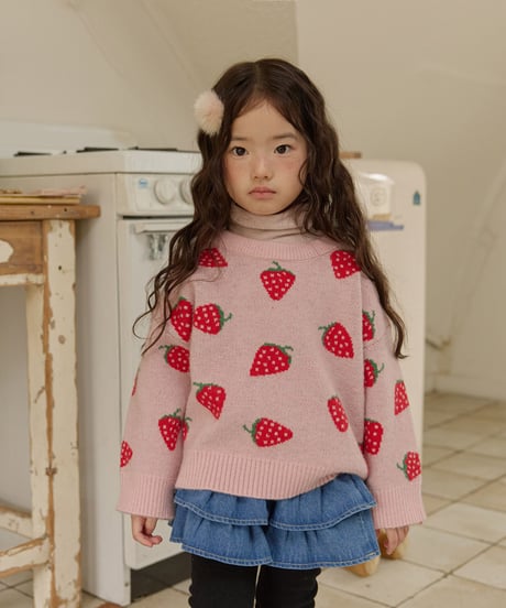 予約 melikey Strawberry knit