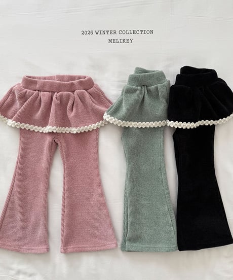 予約 melikey Frill belt boots cut