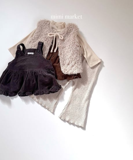 予約 mimi market Corduroy Blanc