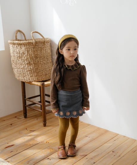 予約 OREN Bella Embroidered Culotte Pants