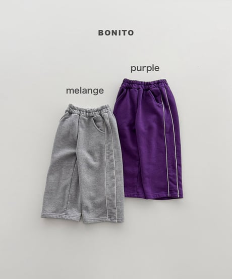 予約 bonito Side-line pants