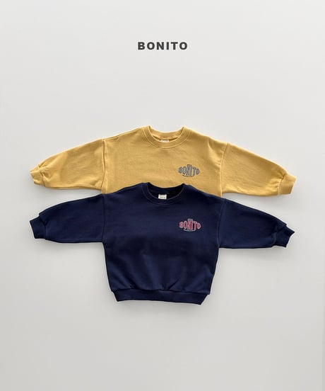 予約 bonito Block Bonito Man to Man(ママとお揃い)