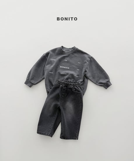 予約 bonito Fog pigment man to man (ママとお揃い)